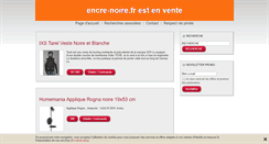 Desktop Screenshot of encre-noire.fr