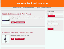 Tablet Screenshot of encre-noire.fr